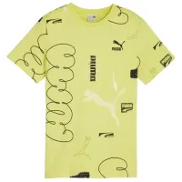 Футболка для мальчиков Puma Classics Brand Love Aop Tee B 176/ Lime Sheen