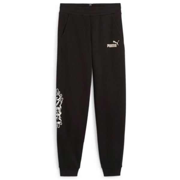 Pantaloni sportivi pentru băieți Puma Ess+ Mid 90S Pants Tr 152/ Black photo 1