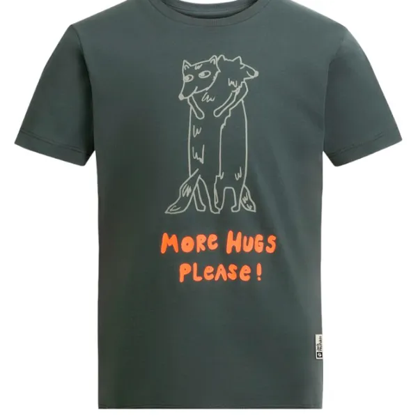 Tricou pentru băieți Jack Wolfskin More Hugs T K 128 / Gray photo 1 Tricou pentru băieți Jack Wolfskin More Hugs T K 128 / Gray photo 1