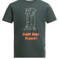 Tricou pentru băieți Jack Wolfskin More Hugs T K 128 / Gray