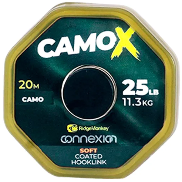 Шнур для рыбалки Ridge Monkey Connexion CamoX Soft 20 м/ 11.3 кг photo 1