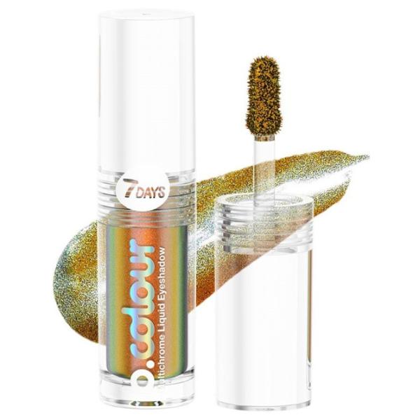 Тени для век 7DAYS BColour Multichrome Liquid 1.5 мл/ 03 Amber photo 1