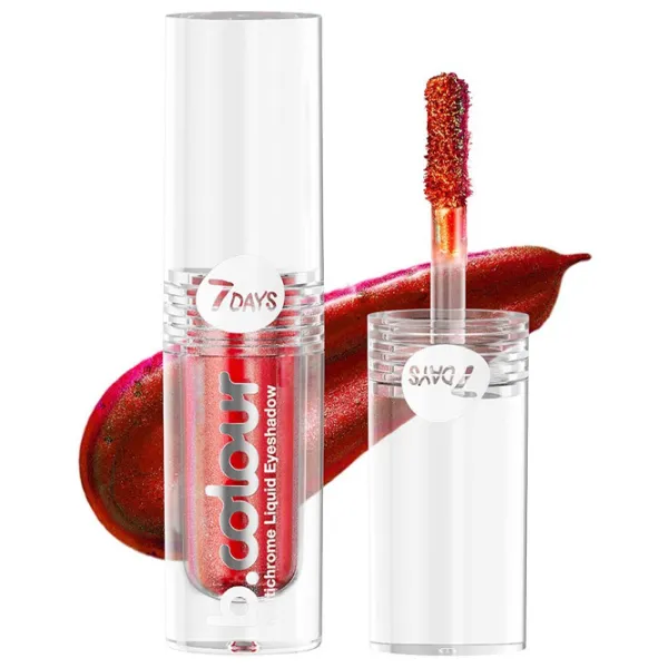 Тени для век 7DAYS BColour Multichrome Liquid 1.5 мл/ 01 Hell Fire photo 1