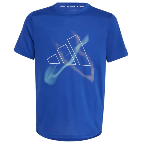 Tricou pentru băieți Adidas B Hiit Gfx Tee 140/ Blue photo 1