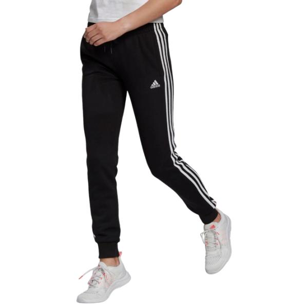 Pantaloni sportivi pentru femei Adidas Essentials 3 Stripes French Terry L/ Black photo 1