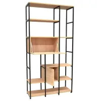 Стеллаж Deco RIO 3 Plus 220см x 110см x 39см cm/ Металл/ Black