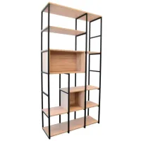 Стеллаж Deco RIO 3 220см x 110см x 39см cm/ Металл/ Black