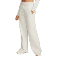 Pantaloni sportivi pentru femei Nike W Nsw Phnx Plsh Hr Pant Wide L/ White