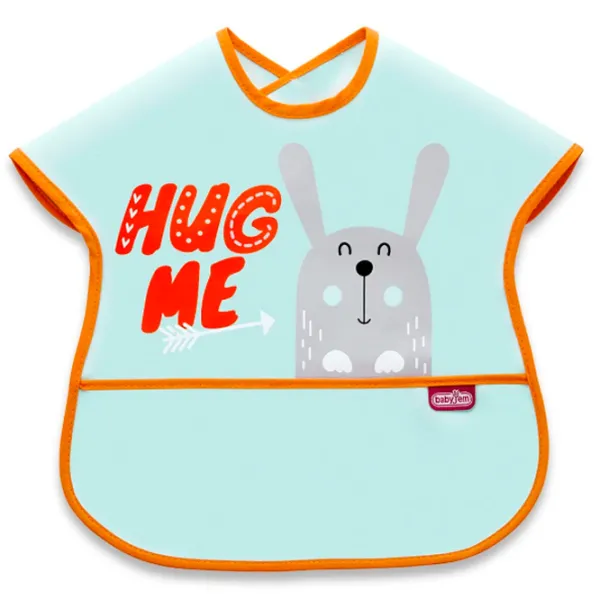 Bavetă BabyJem Poly Large Bib Cămașă/ Bumbac/ Green photo 1