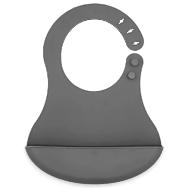 Bavetă BabyJem 8681049237187 Clasică/ Silicon/ Gray photo 1 Bavetă BabyJem 8681049237187 Clasică/ Silicon/ Gray photo 1