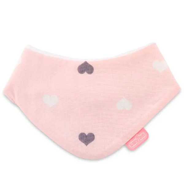 Слюнявчик BabyJem 8681049225153 Бандана/ Хлопок/ Розовый photo 1