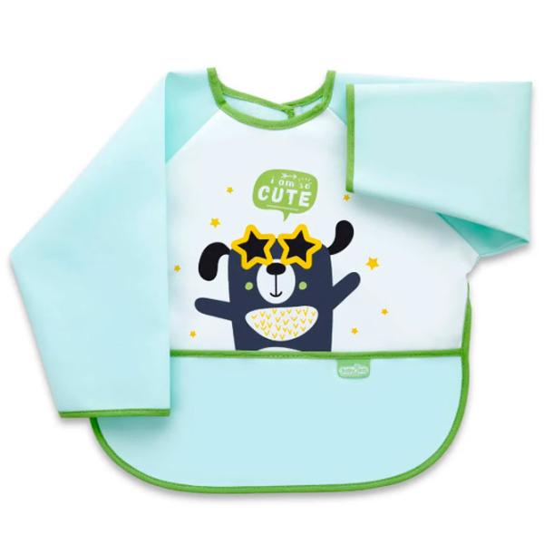 Слюнявчик BabyJem Polly Bib Рубашка/ Хлопок/ Зелёный photo 1