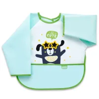 Слюнявчик BabyJem Polly Bib Рубашка/ Хлопок/ Зелёный