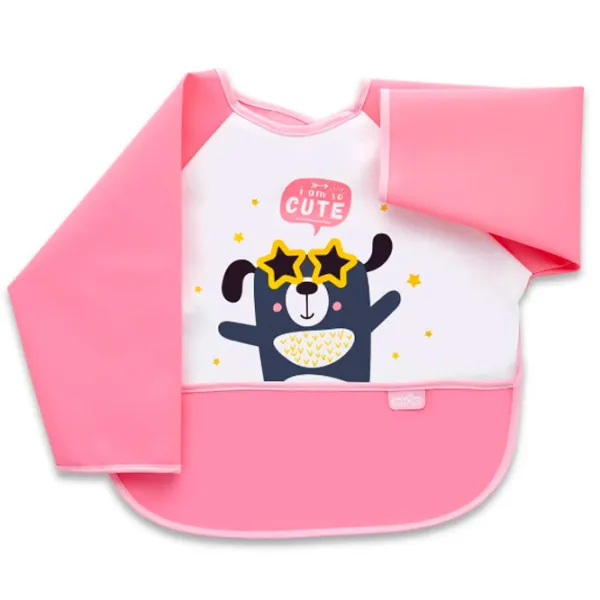 Bavetă BabyJem Polly Bib Cămașă/ Bumbac/ Pink photo 1