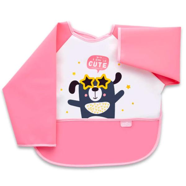 Bavetă BabyJem Polly Bib Cămașă/ Bumbac/ Pink photo 1