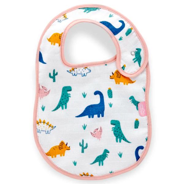 Bavetă BabyJem Dino Clasică/ Bumbac/ White photo 1 Bavetă BabyJem Dino Clasică/ Bumbac/ White photo 1