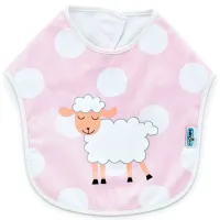 Слюнявчик BabyJem Dots Классическая/ Хлопок/ Розовый