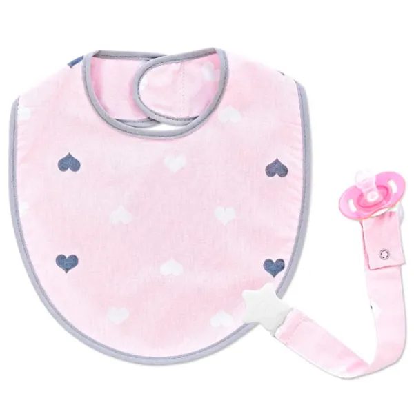 Bavetă BabyJem 8681049224538 Clasică/ Bumbac/ Pink photo 1