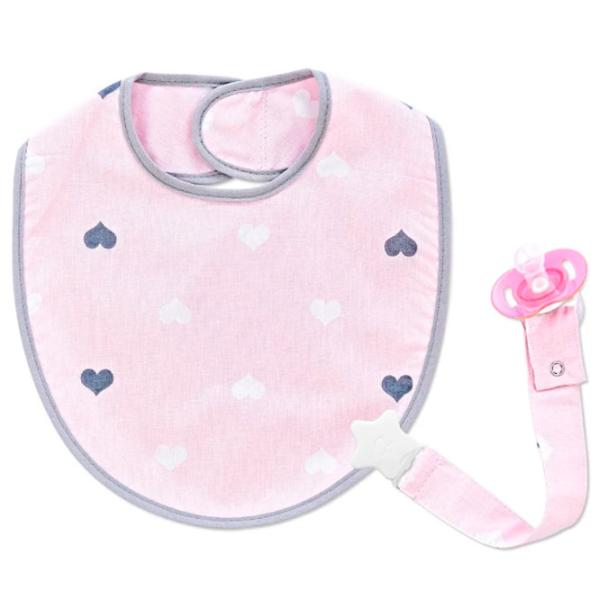 Bavetă BabyJem 8681049224538 Clasică/ Bumbac/ Pink photo 1