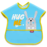 Bavetă BabyJem Poly Large Bib Vestă/ Bumbac/ Blue