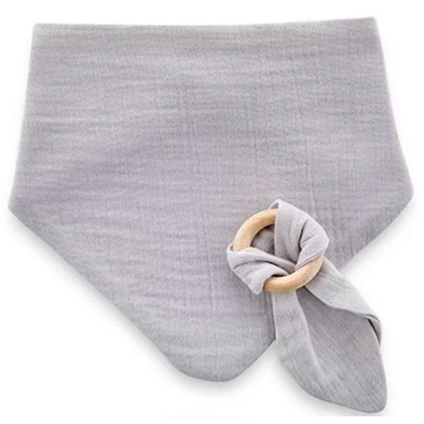 Слюнявчик BabyJem 8681049237361 Бандана/ Муслин/ Серый photo 1 Слюнявчик BabyJem 8681049237361 Бандана/ Муслин/ Серый photo 1