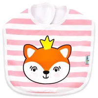 Слюнявчик BabyJem 8681049234315 Классическая/ Хлопок/ Розовый