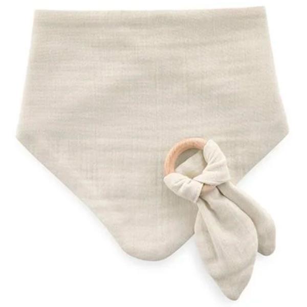 Слюнявчик BabyJem 8681049227362 Платок/ Хлопок/ Экрю photo 1 Слюнявчик BabyJem 8681049227362 Платок/ Хлопок/ Экрю photo 1