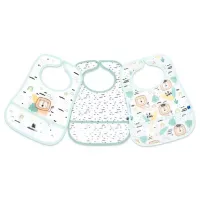 Слюнявчик Kikka Boo Savanna Классическая/ Хлопок/ Мятный