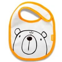 Bavetă BabyJem 8681049226075 Clasică/ Bumbac/ Orange