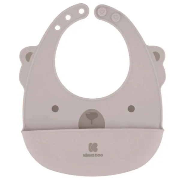 Слюнявчик Kikka Boo 3801303030360 Классическая/ Силикон/ Бежевый photo 1