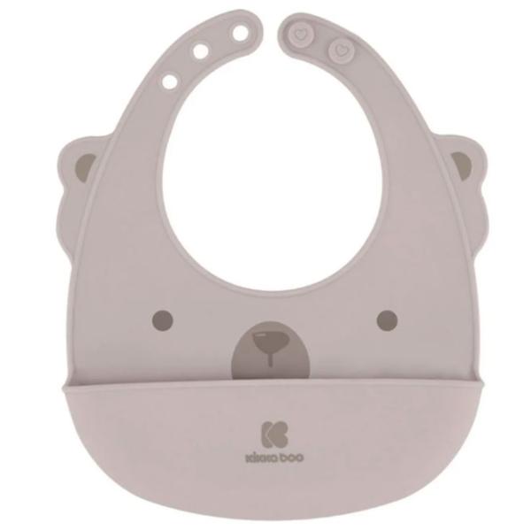 Слюнявчик Kikka Boo 3801303030360 Классическая/ Силикон/ Бежевый photo 1