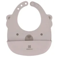 Слюнявчик Kikka Boo 3801303030360 Классическая/ Силикон/ Бежевый