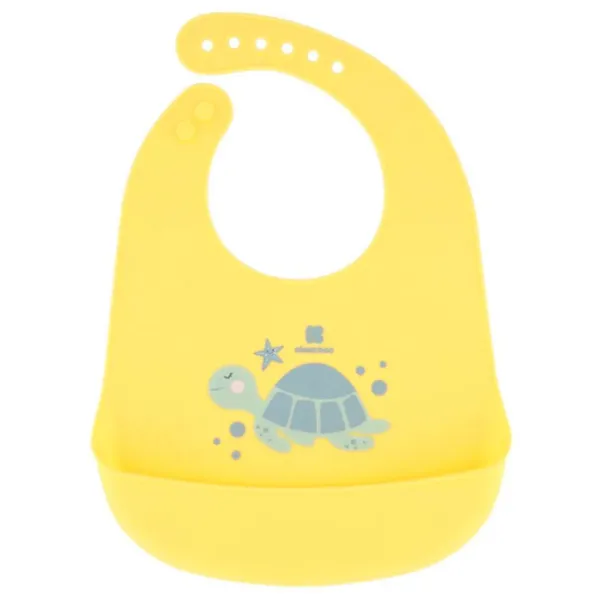 Слюнявчик Kikka Boo Sea World Turtle Классическая/ Силикон/ Желтый photo 1 Слюнявчик Kikka Boo Sea World Turtle Классическая/ Силикон/ Желтый photo 1