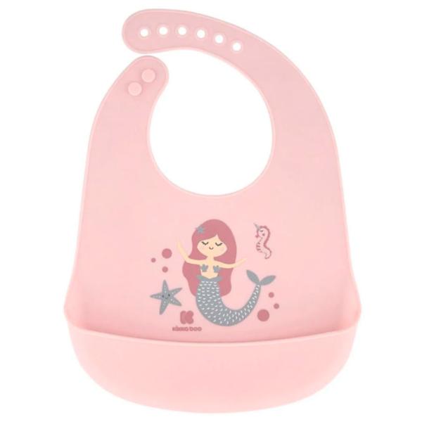 Слюнявчик Kikka Boo Sea World Mermaid Классическая/ Силикон/ Розовый photo 1 Слюнявчик Kikka Boo Sea World Mermaid Классическая/ Силикон/ Розовый photo 1
