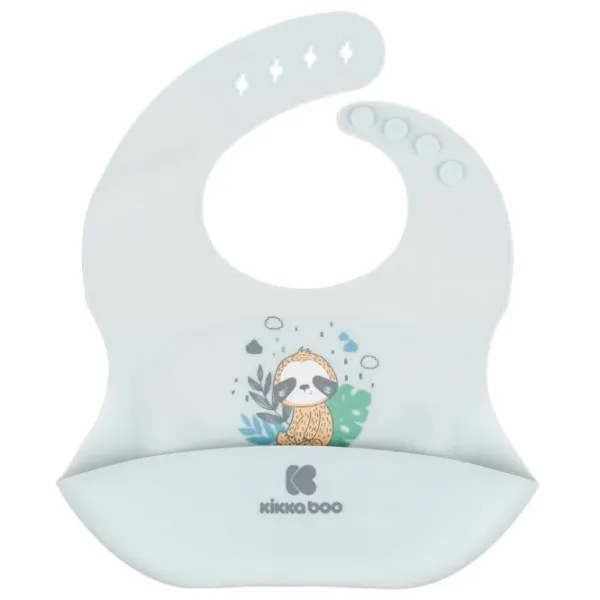 Bavetă Kikka Boo Savanna Friends Clasică/ Silicon/ Blue photo 1