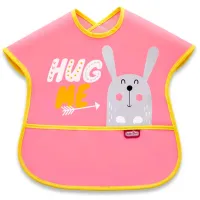 Слюнявчик BabyJem Poly Large Bib Рубашка/ Хлопок/ Розовый