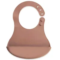 Слюнявчик BabyJem 8681049277183 Классическая/ Силикон/ Латте