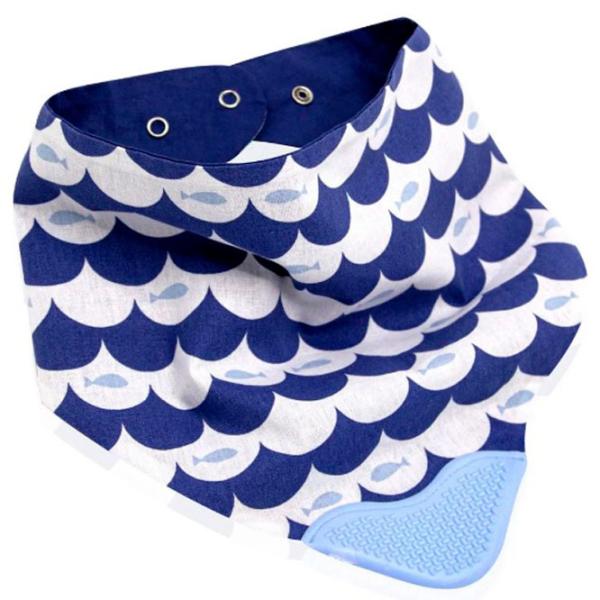 Слюнявчик BabyJem Indigo Бандана/ Полиэстер/ Синий photo 1 Слюнявчик BabyJem Indigo Бандана/ Полиэстер/ Синий photo 1