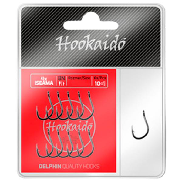 Set de cârlige Delphin Hookaido 4xISEAMA ring Cantitatea în set - 11 / Mărimea - 8 photo 1