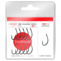 Набор крючков Delphin Hookaido GRASER TEFCON Количество в наборе - 11 / Размер - 6