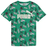 Футболка для мальчиков Puma Ess+ Mid 90S Aop Tee B 140/ Зелёный