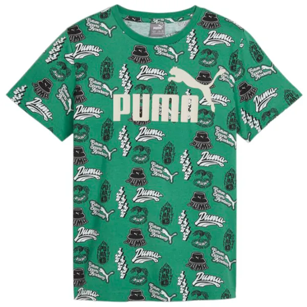 Футболка для мальчиков Puma Ess+ Mid 90S Aop Tee B 176/ Зелёный photo 1