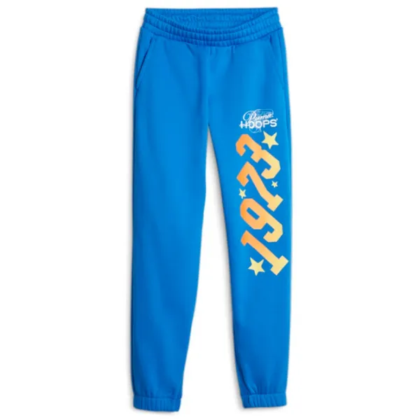 Pantaloni sportivi pentru băieți Puma Basketball Swish Sweatpants Fl 152/ Blue photo 1