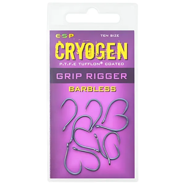 Set de cârlige ESP CRYOGEN GRIP RIGGER BARBLESS Cantitatea în set - 10 / Mărimea - 5 photo 1