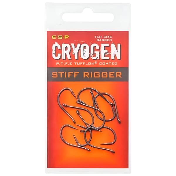 Set de cârlige ESP Cryogen Stiff Rigger Cantitatea în set - 10 / Mărimea - 8 photo 1