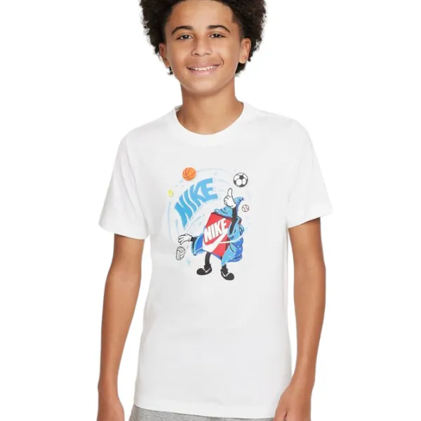 Tricou pentru băieți Nike K Nsw Tee Boxy 1 L / White photo 1 Tricou pentru băieți Nike K Nsw Tee Boxy 1 L / White photo 1