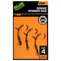 Набор крючков Fox Edges Ronnie Medium Curve Количество в наборе - 3 / Размер - 4