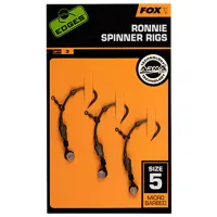 Набор крючков Fox Edges Ronnie Medium Curve Количество в наборе - 3 / Размер - 5