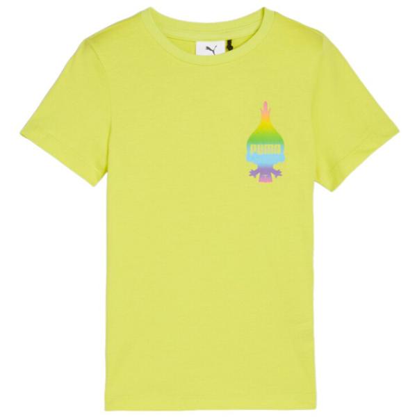 Футболка для мальчиков Puma X Trolls Tee 116/ Lime Sheen photo 1