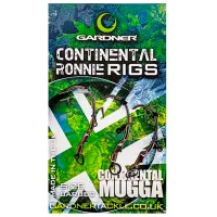 Набор крючков Gardner Continental Ronnie Rigs Количество в наборе - 3 / Размер - 4